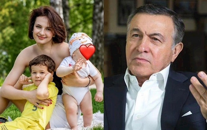 Araz Ağalarovun 27 yaşlı xanımı və övladları — FOTO