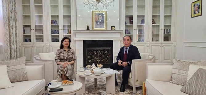 Astanada Azərbaycan-Qırğızıstan həmrəyliyi vurğulanıb — FOTOLAR