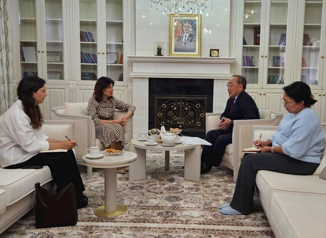 Astanada Azərbaycan-Qırğızıstan həmrəyliyi vurğulanıb — FOTOLAR