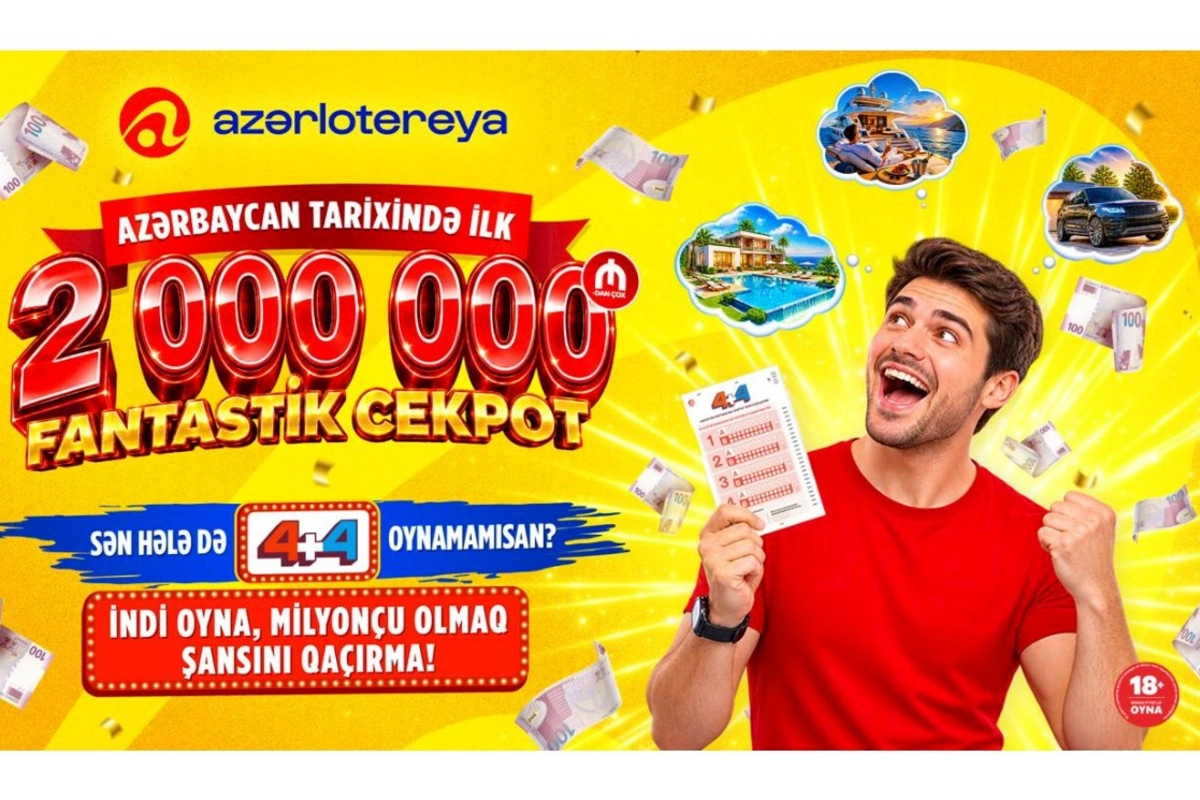 Tarixi rekord: cekpot ilk dəfə 2 000 000 manatı keçdi