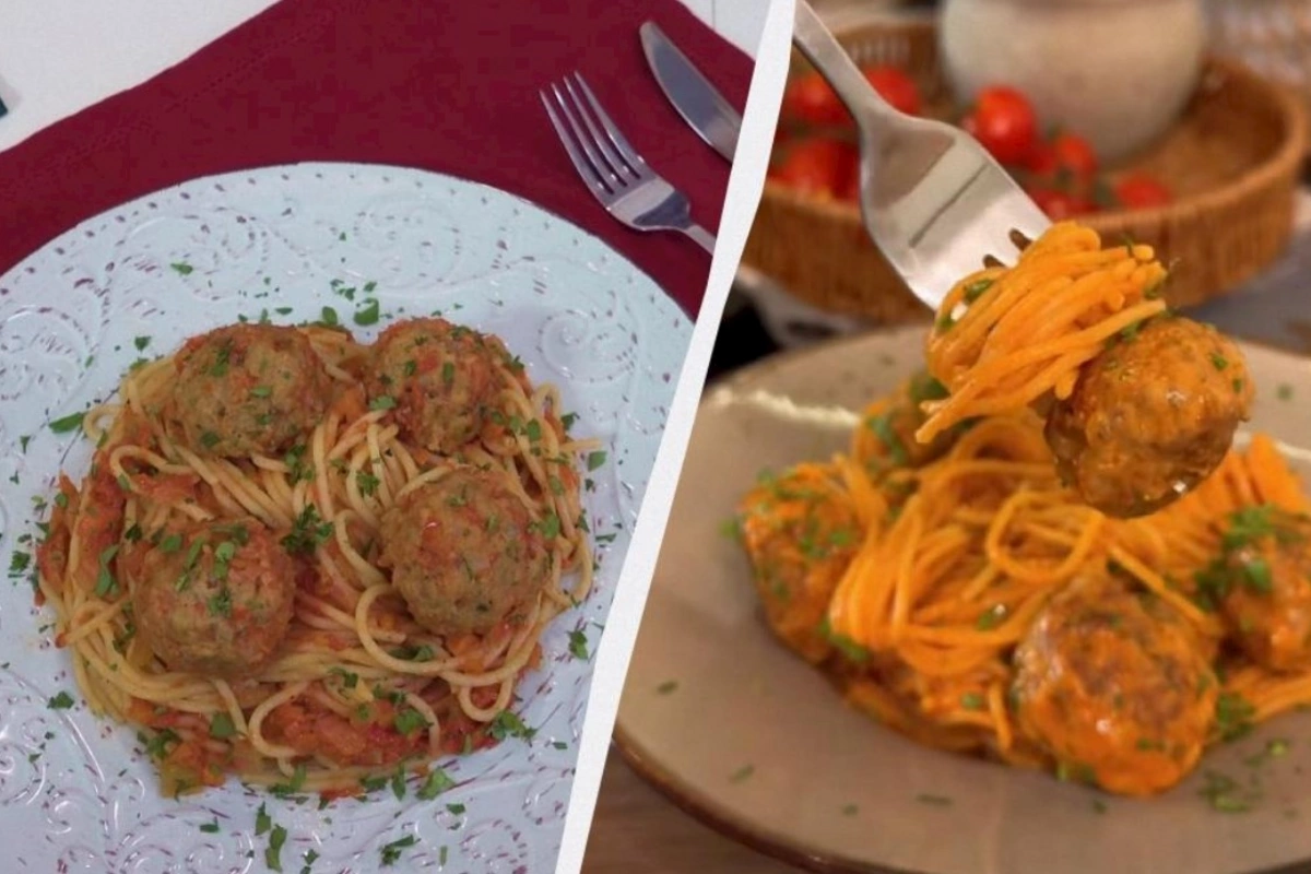 Küftə və sous ilə tez hazırlanan spagetti: Tava olmadan ləzzətli resept