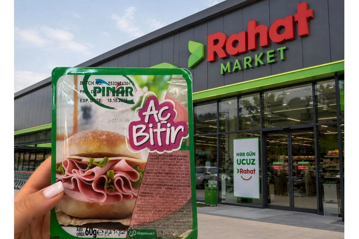 Rahat Marketdə satılan “Pınar” kolbasası müzakirə yaratdı: Tarix niyə silinmiş görünür?