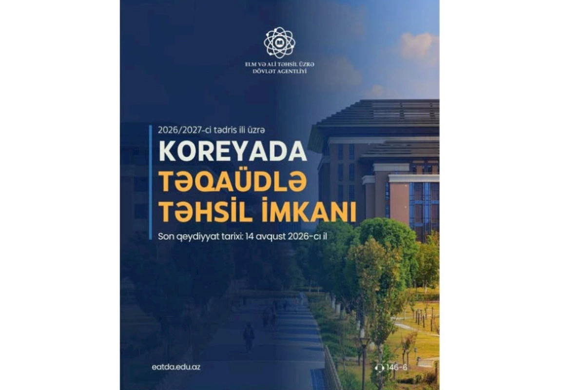 Koreya İnkişaf İnstitutunun təqaüd proqramına sənəd qəbulu başlayıb