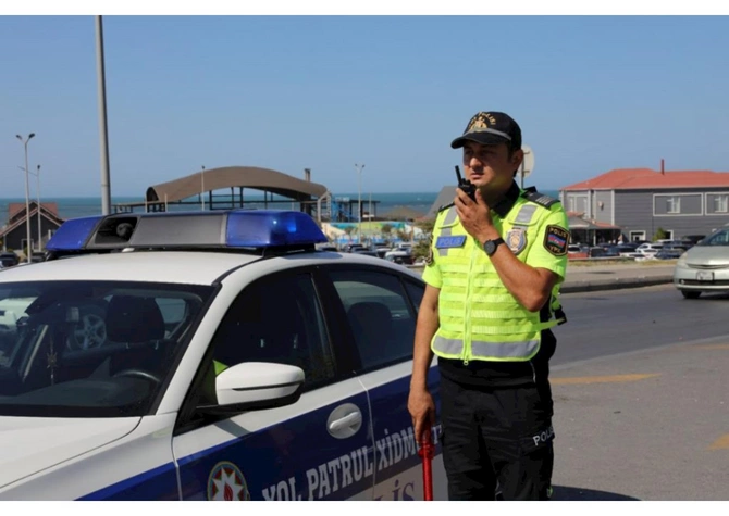 İstirahət zonalarında polisin fasiləsiz xidməti təşkil edilib — FOTOLAR