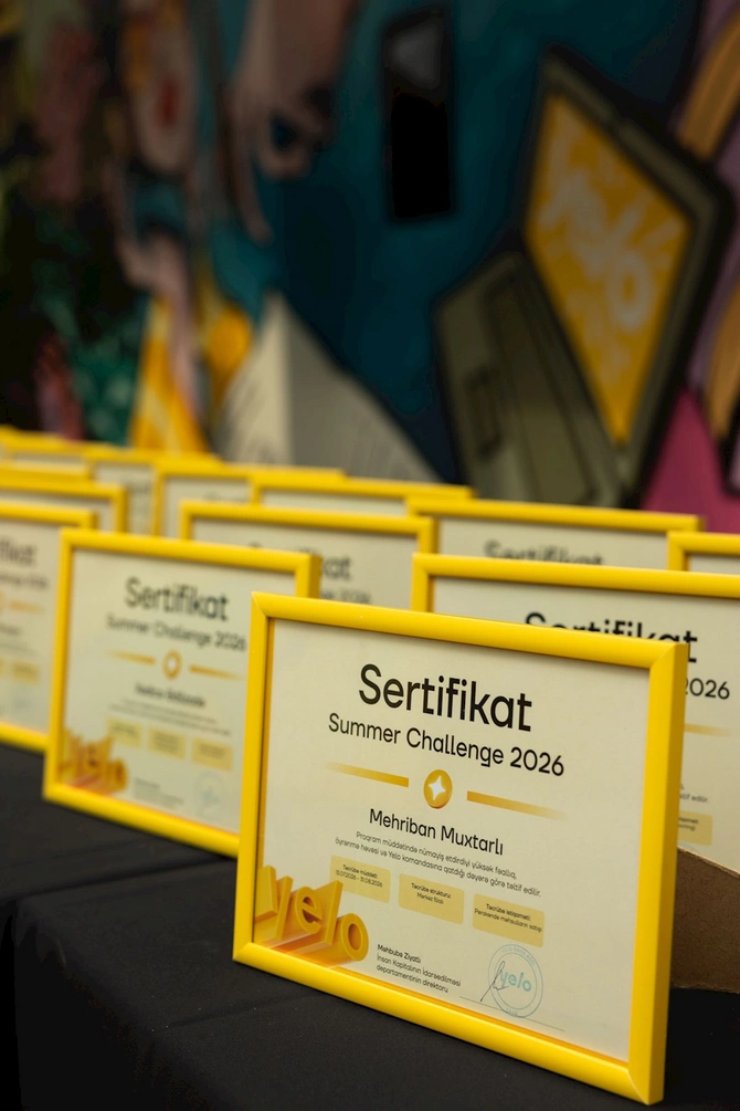Yelo Bank-ın “Summer Challenge 2026” proqramı uğurla yekunlaşdı Yelo Bank-ın “Summer Challenge 2026” proqramı uğurla yekunlaşdı