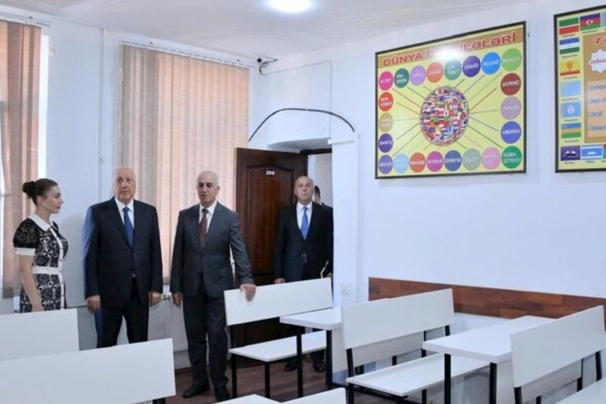 Zakir Fərəcov SDU-nun tədris korpusunda aparılan təmir işləri ilə tanış oldu — FOTOLAR