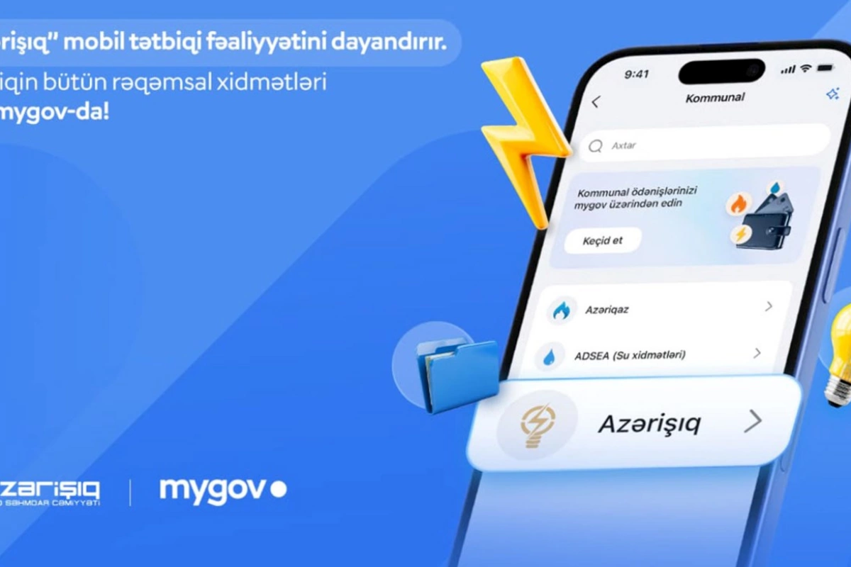 “Azərişıq” ASC-nin rəqəmsal xidmətləri “mygov” platformasına inteqrasiya edilir