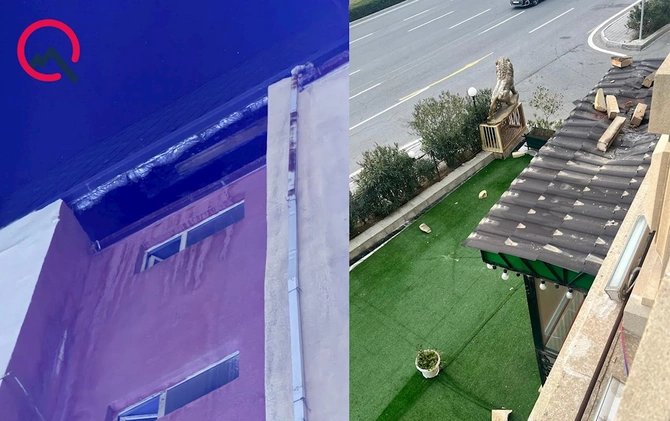 “Bəy Mamed” yaşayış kompleksinin həyətini hasarlayıb özünə villa tikdirir” — FOTOLAR
