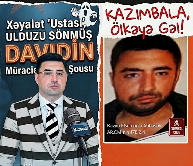 Xəyalət “ustası”, ulduzu sönmüş Davidin müraciət şousu – Kazımbala, ölkəyə gəl, 9-cu zona ağlayır sənin üçün! Xəyalət “ustası”, ulduzu sönmüş Davidin müraciət şousu – Kazımbala, ölkəyə gəl, 9-cu zona ağlayır sənin üçün!
