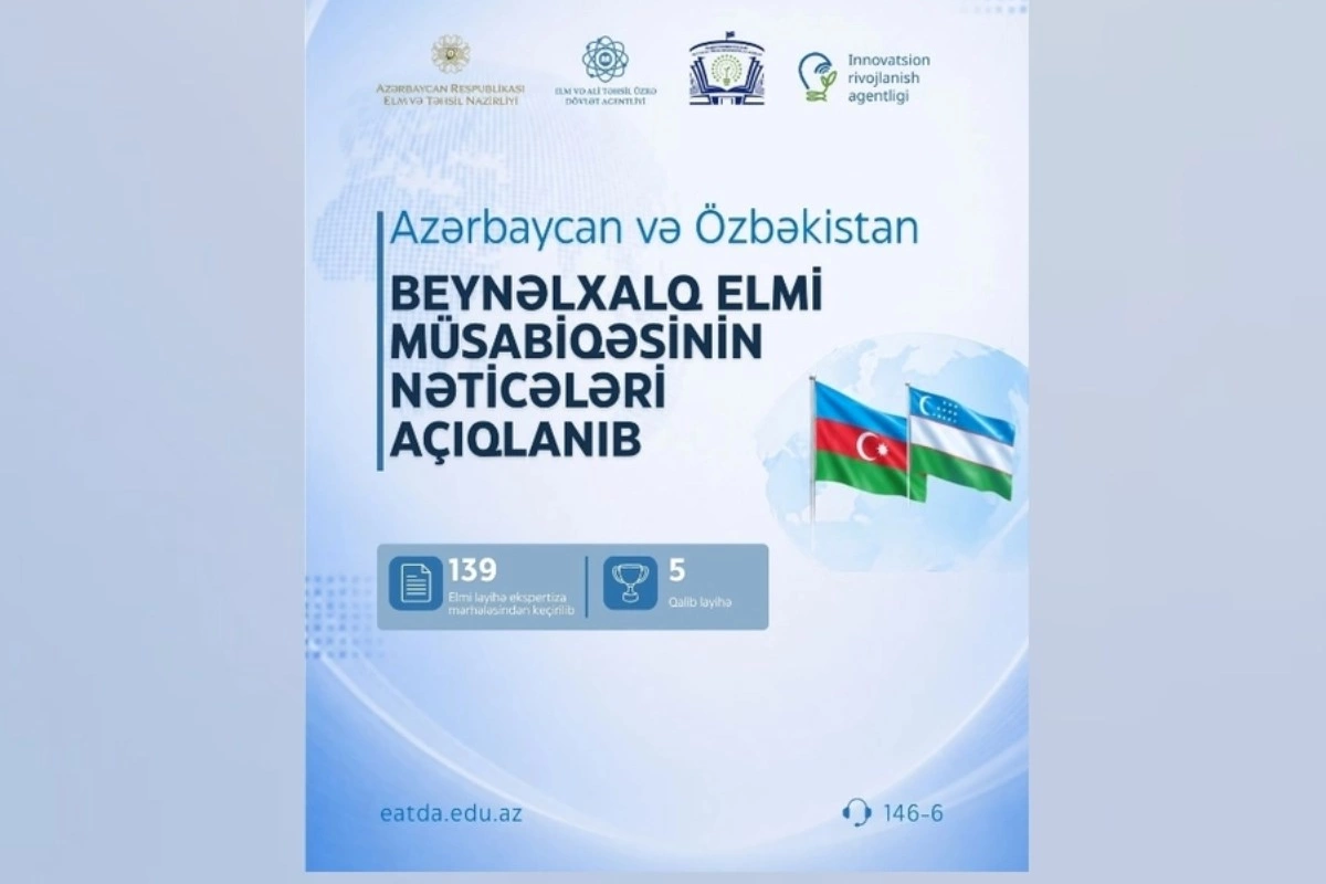 Azərbaycan–Özbəkistan birgə elmi müsabiqəsinin qalibləri müəyyənləşdi