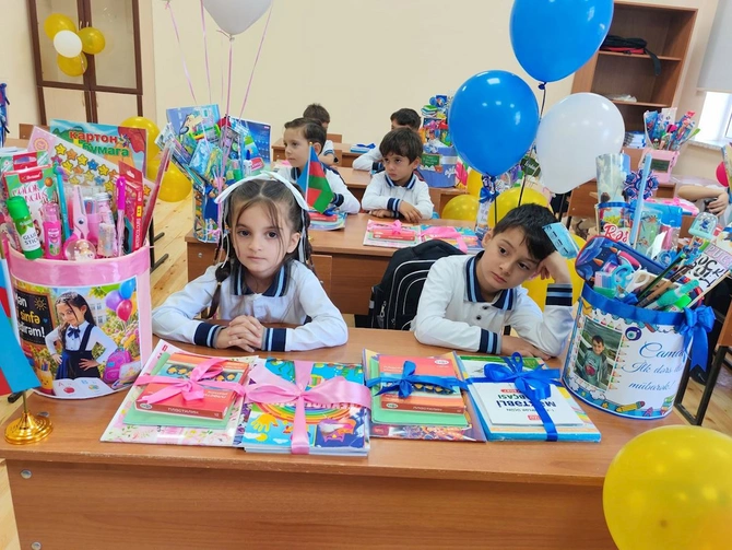 İşğaldan azad edilmiş ərazilərdə 7 məktəbdə ilk dəfə Bilik Günü qeyd edilir — FOTOLAR