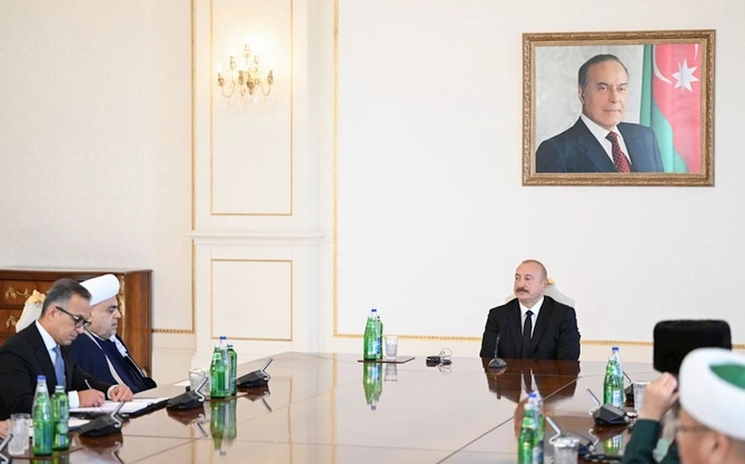 Prezident Bakıda keçirilən beynəlxalq konfransların iştirakçılarını qəbul etdi — FOTOLAR (YENİLƏNİB)