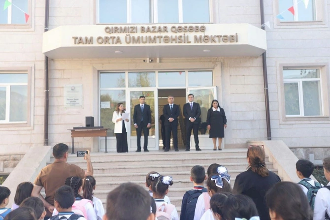 İşğaldan azad edilmiş ərazilərdə 7 məktəbdə ilk dəfə Bilik Günü qeyd edilir — FOTOLAR