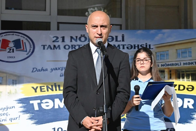 Nazir Bilik Gününü 21 nömrəli məktəbdə qeyd etdi — FOTOLAR