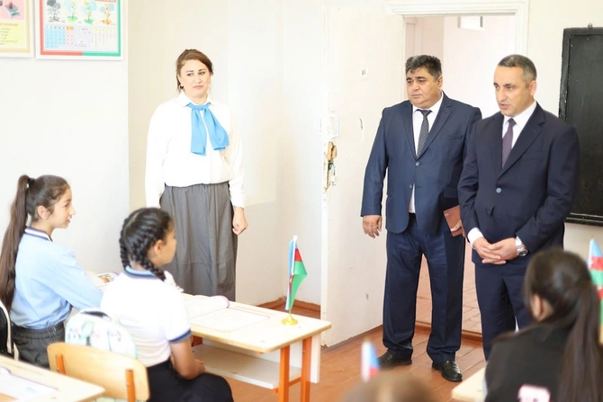 İşğaldan azad edilmiş ərazilərdə 7 məktəbdə ilk dəfə Bilik Günü qeyd edilir — FOTOLAR
