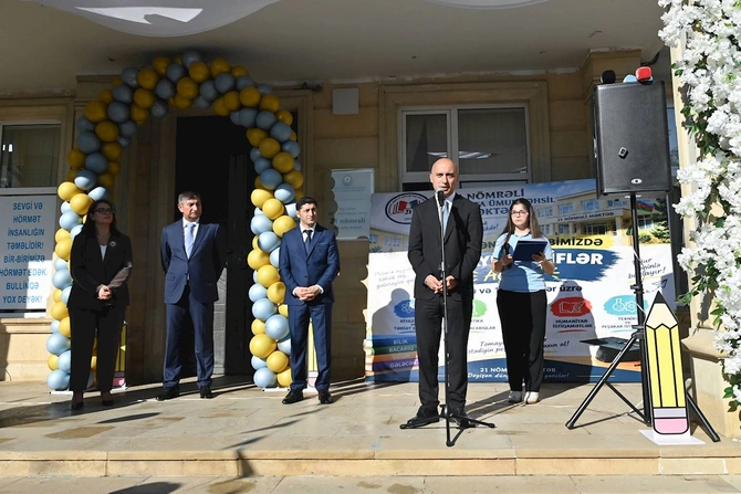 Nazir Bilik Gününü 21 nömrəli məktəbdə qeyd etdi — FOTOLAR