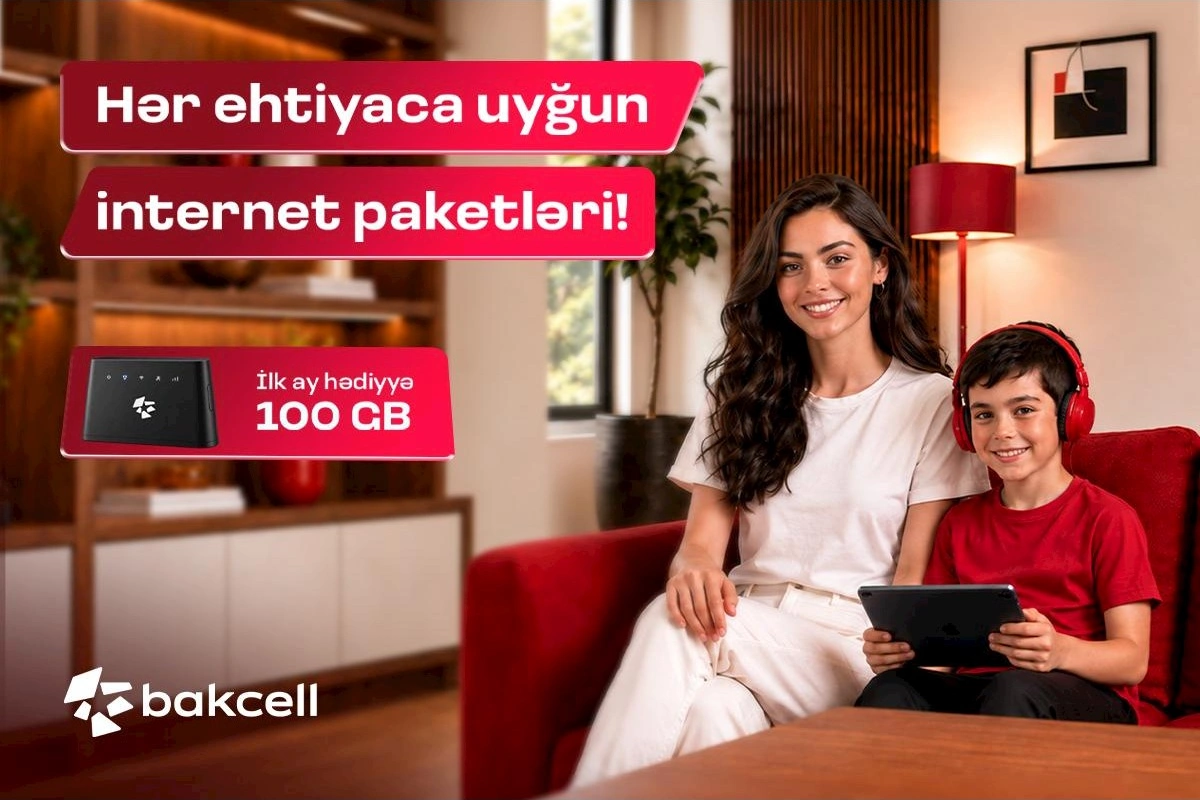 Bakcell-dən Wi-Fi modemi alın, ilk abunəliyiniz pulsuz olsun