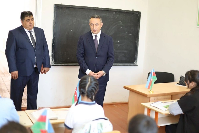 İşğaldan azad edilmiş ərazilərdə 7 məktəbdə ilk dəfə Bilik Günü qeyd edilir — FOTOLAR