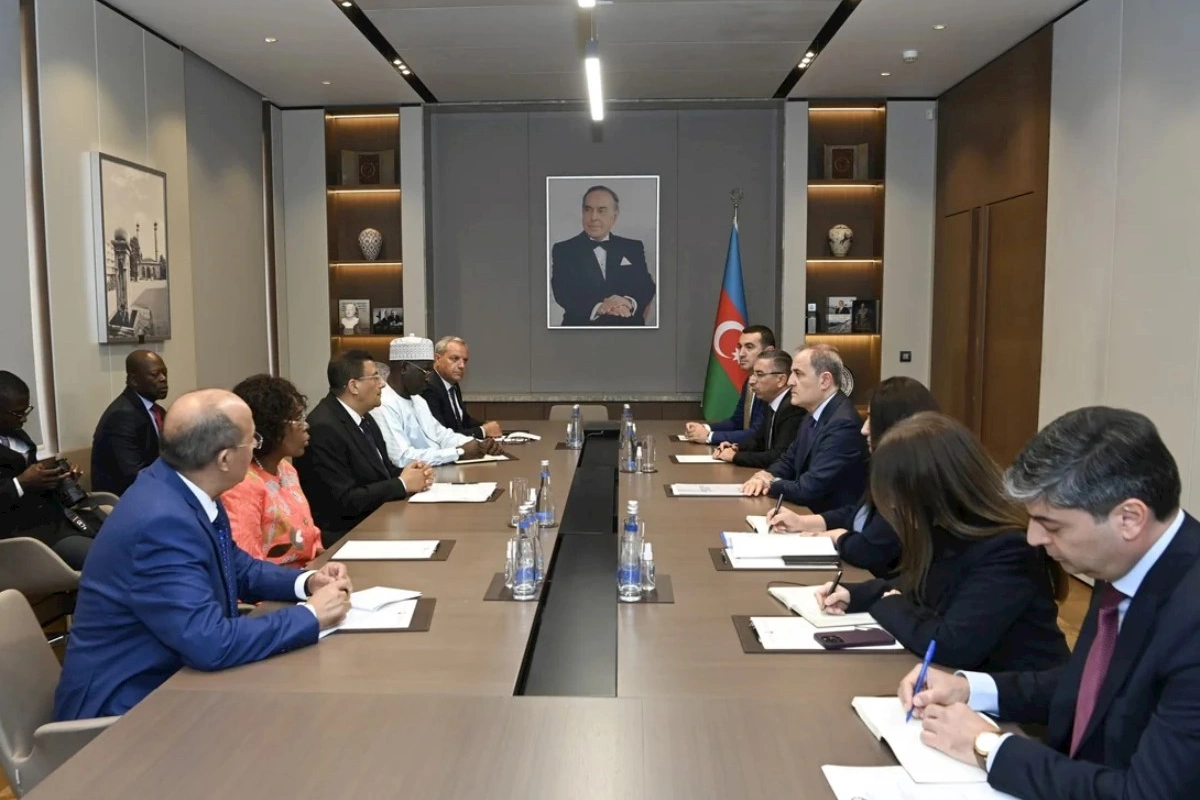 Ceyhun Bayramov Pan-Afrika Parlamentinin prezidenti ilə görüşüb