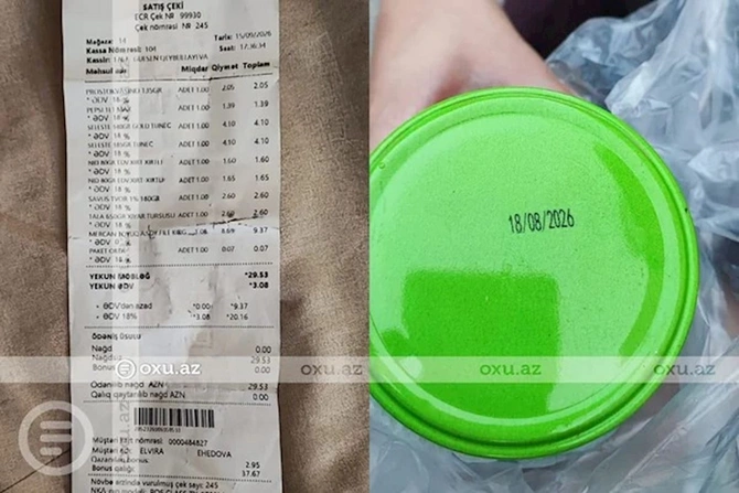 Bakıda supermarketdən turşu aldı: İçindən milçək çıxdı — VİDEO/FOTO