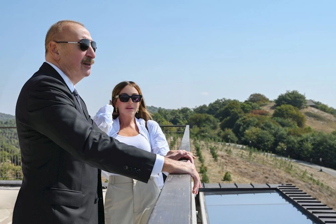İlham Əliyev Şamaxıda Meysari Grand Hotel & SPA kompleksinin açılışını edib — FOTOLAR (YENİLƏNİB)