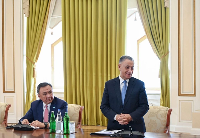 Prezident İlham Əliyev TDT-yə üzv ölkələrin təhlükəsizlik üzrə rəhbər şəxslərini qəbul edib — FOTOLAR (yenilənib)