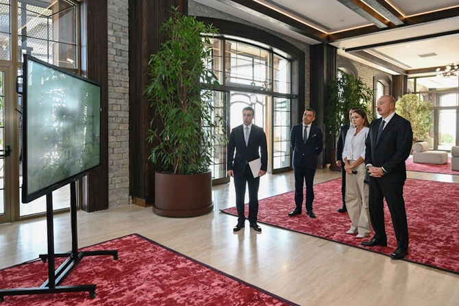 İlham Əliyev Şamaxıda Meysari Grand Hotel & SPA kompleksinin açılışını edib — FOTOLAR (YENİLƏNİB)