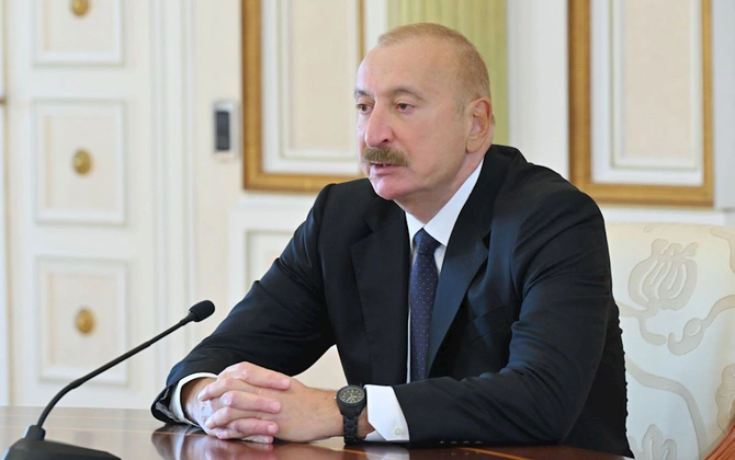 Prezident İlham Əliyev TDT-yə üzv ölkələrin təhlükəsizlik üzrə rəhbər şəxslərini qəbul edib — FOTOLAR (yenilənib)