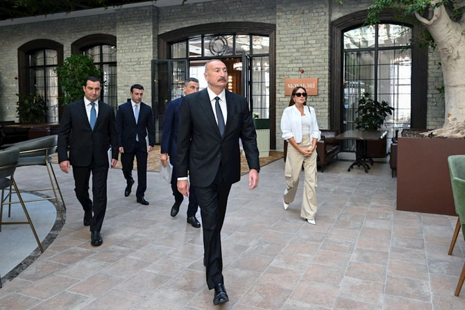 İlham Əliyev Şamaxıda Meysari Grand Hotel & SPA kompleksinin açılışını edib — FOTOLAR (YENİLƏNİB)