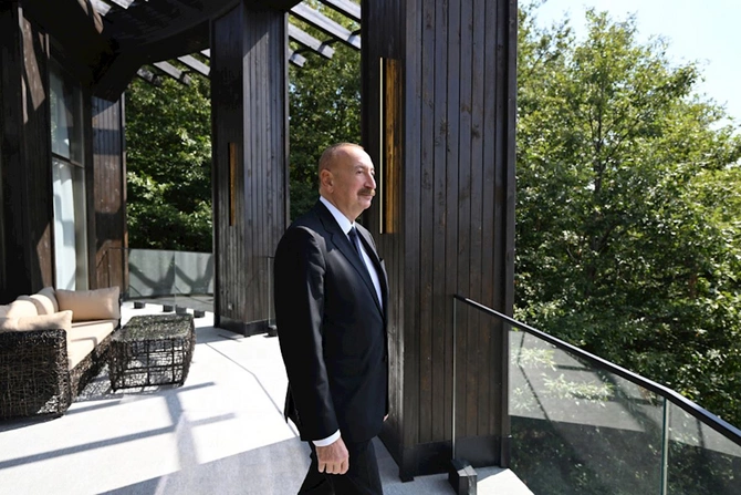 İlham Əliyev Şamaxıda Meysari Grand Hotel & SPA kompleksinin açılışını edib — FOTOLAR (YENİLƏNİB)