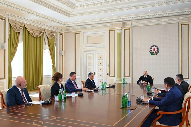 Prezident İlham Əliyev TDT-yə üzv ölkələrin təhlükəsizlik üzrə rəhbər şəxslərini qəbul edib — FOTOLAR (yenilənib)