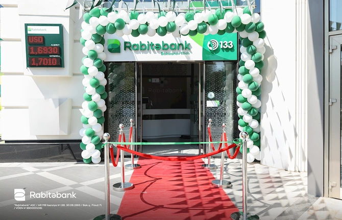 Rabitəbank 32-ci filialını Bakıxanovda açdı — FOTOLAR