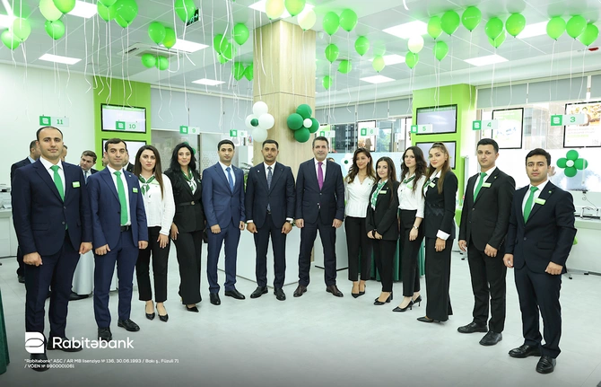 Rabitəbank 32-ci filialını Bakıxanovda açdı — FOTOLAR