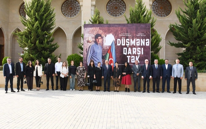 Ağdamda Natiq Qasımova həsr olunan filmin təqdimatı keçirilib — FOTOLAR