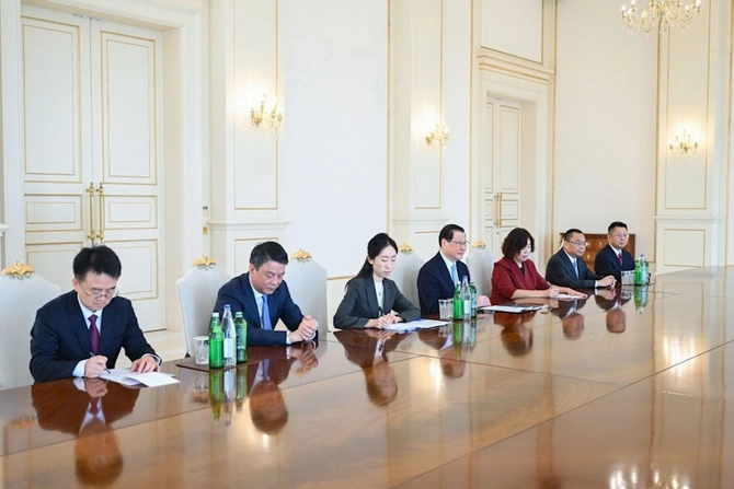 İlham Əliyev Çinin Baş prokurorunu qəbul edib — FOTOLAR