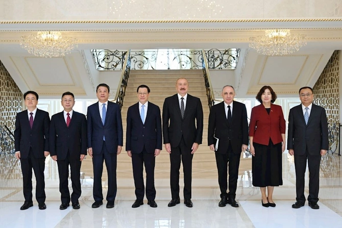 İlham Əliyev Çinin Baş prokurorunu qəbul edib — FOTOLAR