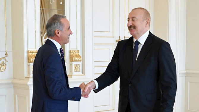 İlham Əliyev ATƏT Parlament Assambleyasının prezidentini qəbul etdi — FOTOLAR