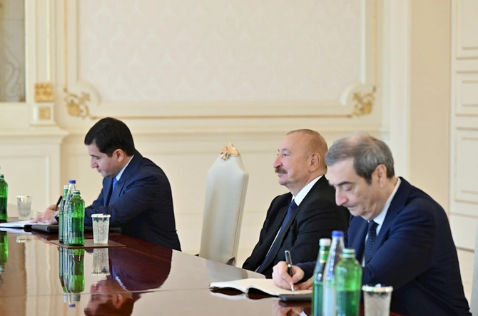 İlham Əliyev ATƏT Parlament Assambleyasının prezidentini qəbul etdi — FOTOLAR