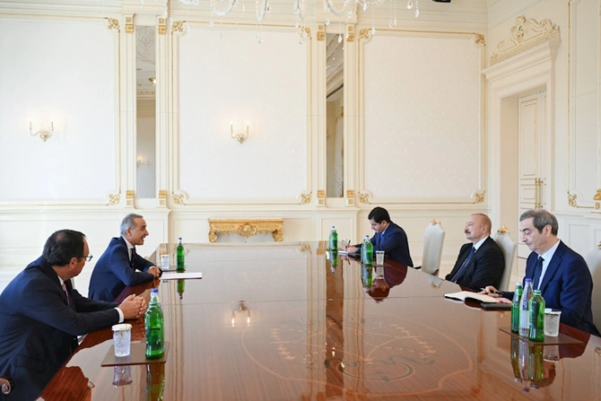 İlham Əliyev ATƏT Parlament Assambleyasının prezidentini qəbul etdi — FOTOLAR
