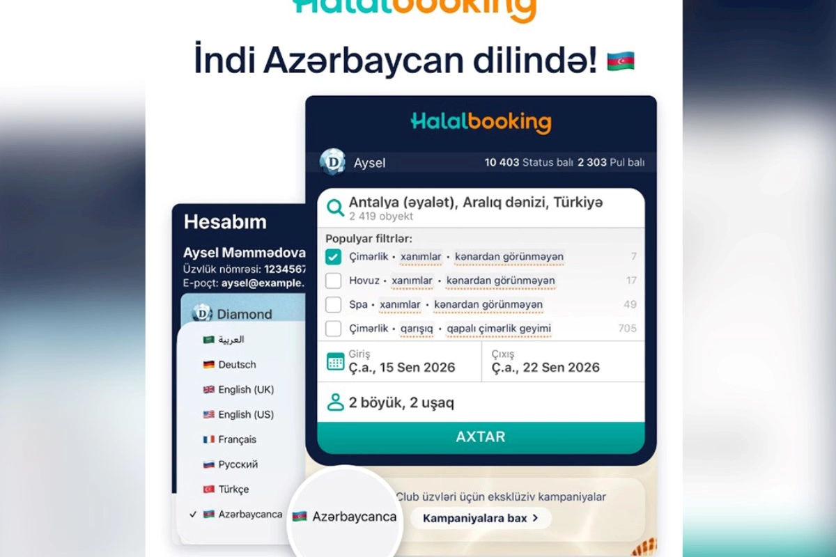 “Halalbooking” artıq Azərbaycan dilində