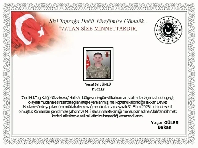 Türkiyə ordusunun əsgəri şəhid oldu - FOTO Türkiyə ordusunun əsgəri şəhid oldu - FOTO