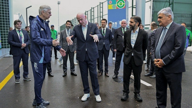 Canni İnfantino və Arsen Venger Hövsanda – FOTOLAR