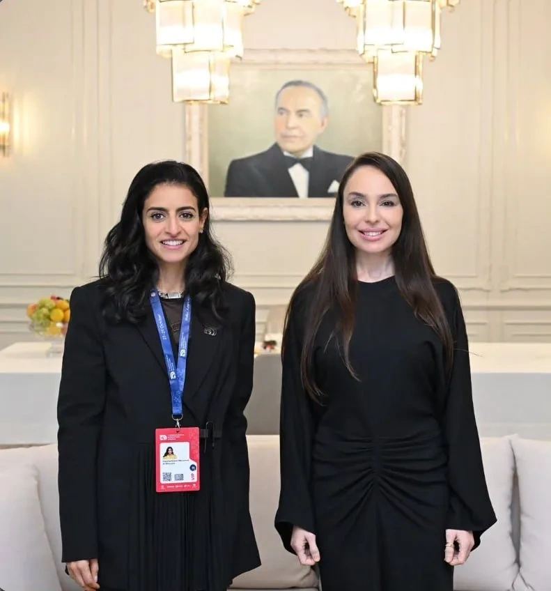 Leyla Əliyeva Şeyxa Əl Nuveysi ilə görüşdü – FOTO
