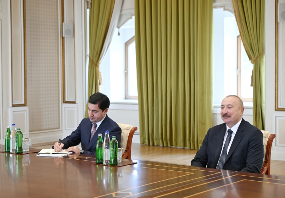 İlham Əliyev Migel Anxel Moratinosu qəbul edib — FOTOLAR