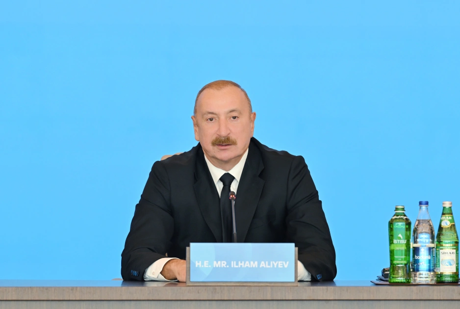 İlham Əliyev VII Ümumdünya Mədəniyyətlərarası Dialoq Forumunun açılış mərasimdə çıxış edib - VİDEO/FOTOLAR (YENİLƏNİB)
