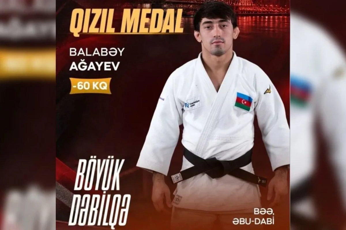 Böyük Dəbilqə: Daha bir cüdoçumuz qızıl medal qazandı
