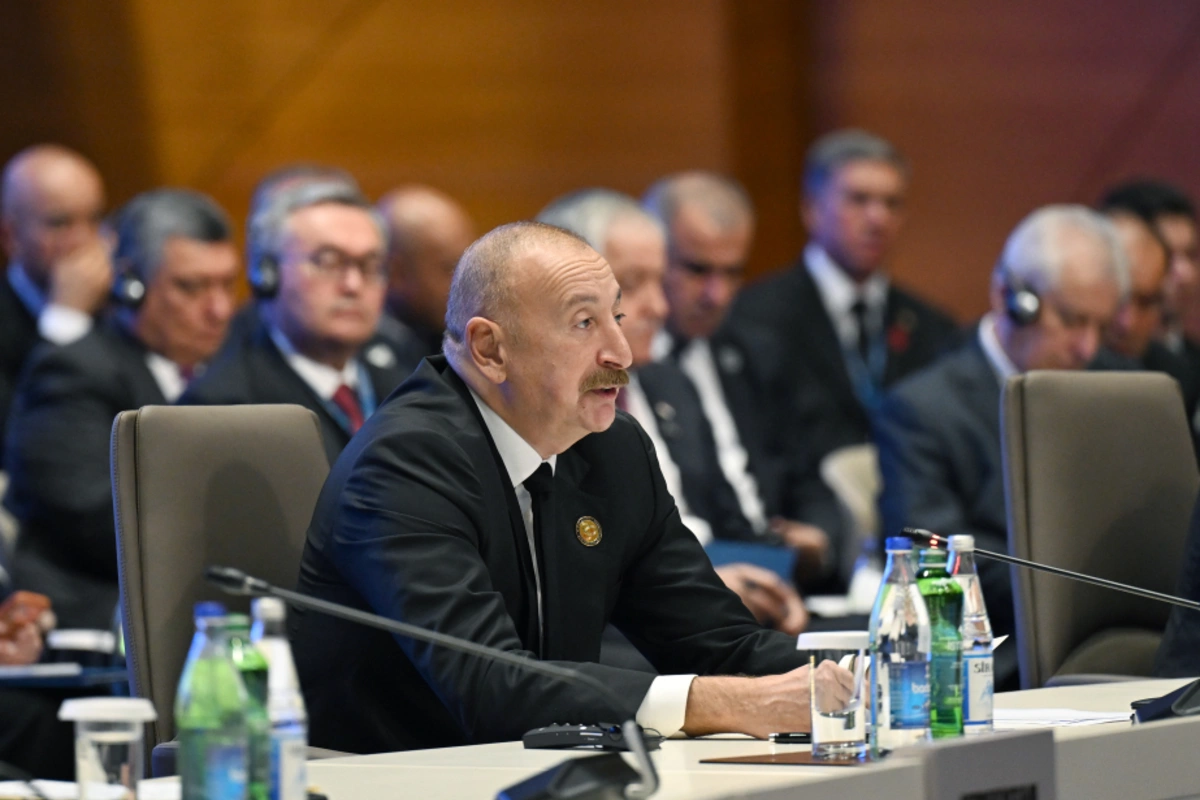 Prezident İlham Əliyev AQEM-in Zirvə Toplantısında torpaqlarımızın işğaldan azad edilməsi məsələsinə toxunub