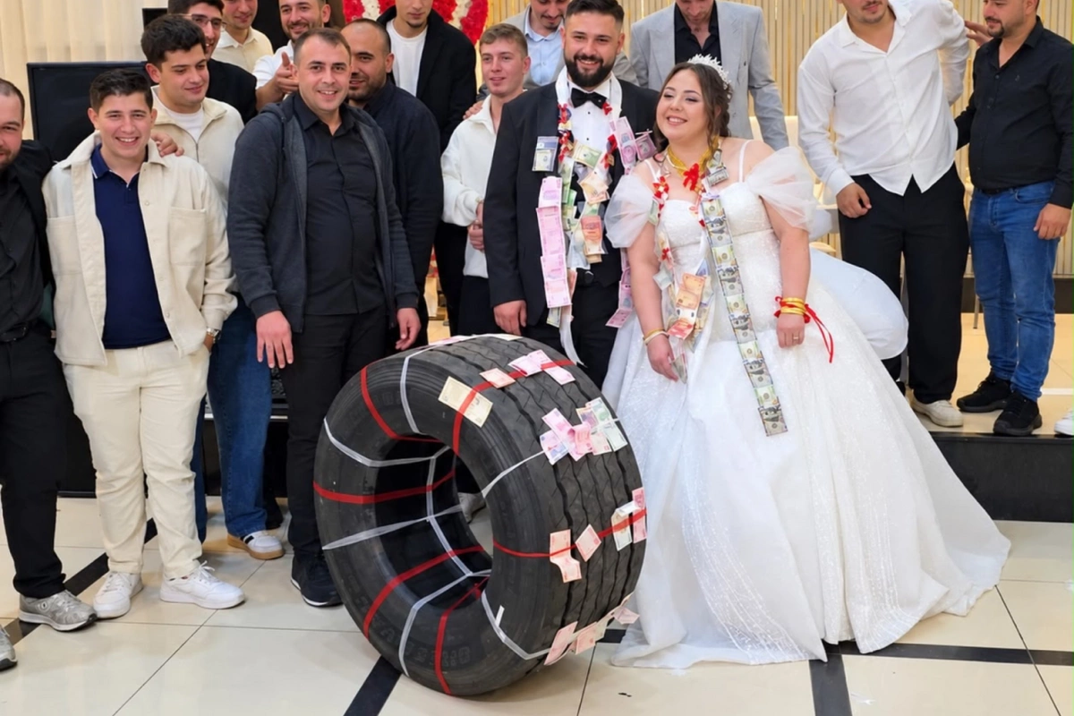 Gəlinə qızıl əvəzinə TIR təkəri bağışladılar
