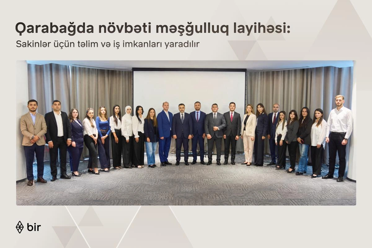 Bir ekosistemi Qarabağ sakinləri üçün yeni məşğulluq layihəsinə start verib