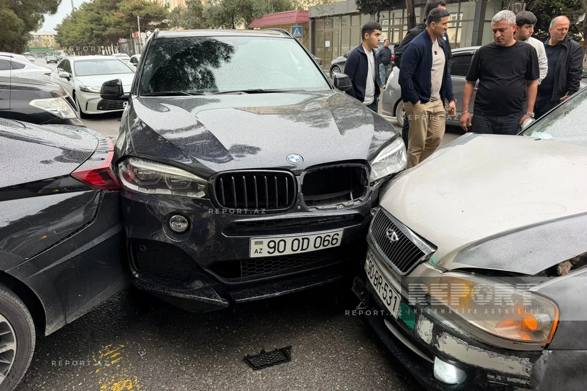 Sumqayıtda beş avtomobil toqquşdu